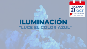 Iluminación Azul edificios de toda España